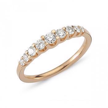 Nuran 14 kt rosaguld diamant alliance ring, fra Empire ring serien med 0,43 ct diamanter Wesselton / SI